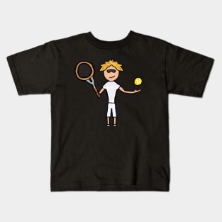 Tennis Player Kids T-Shirt